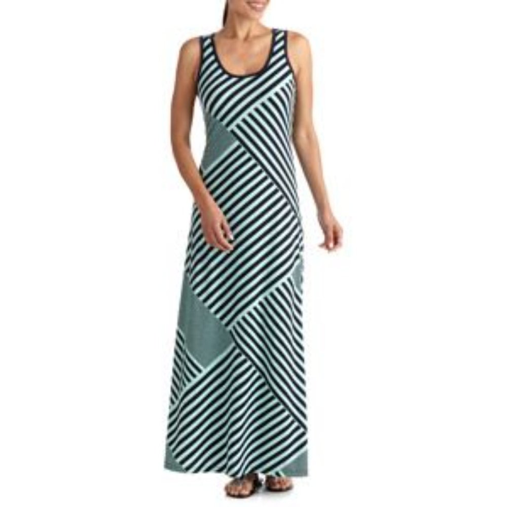 Faded Glory Striped Maxi Tank Dress